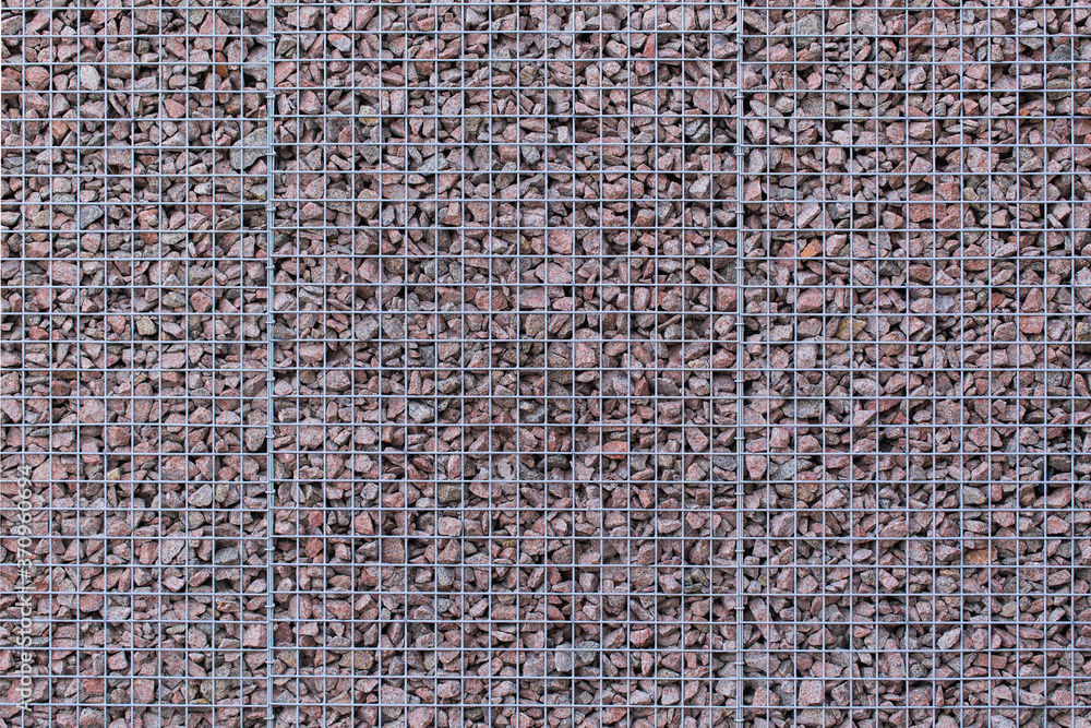 Fototapeta premium Stone background, Fence made of fine gray stone