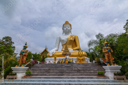 Big Buddha at Wat Phra That Doi Kham, Chiang Mai, Thailand 