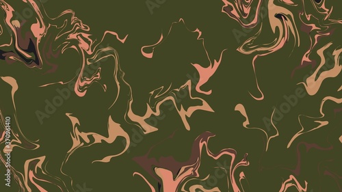 Digital marble art and illustration for wallpaper and background using forest color palette