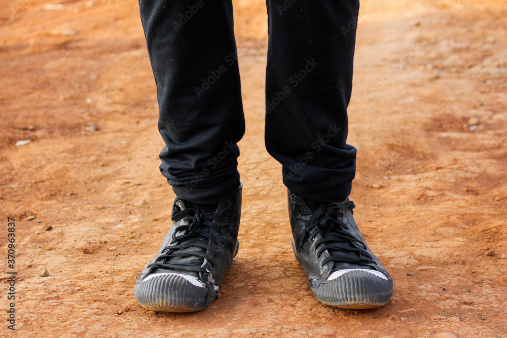 man walking on the road man walking on the road