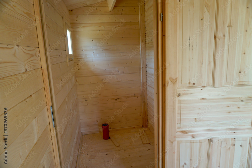 domek letniskowy drewniany wnętrze wykończenie