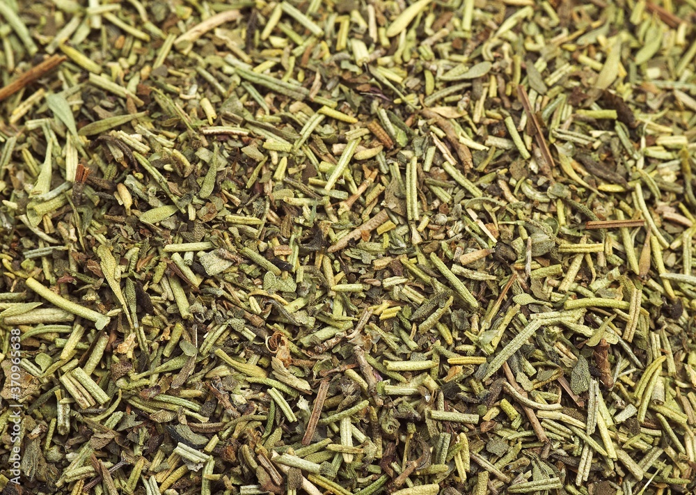 Herbes de Provence or Provencal Hers against White Background Herbes de Provence or Provencal Hers against White Background