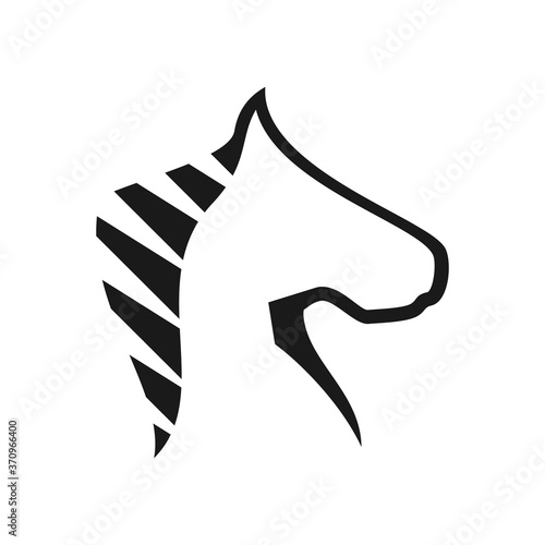 horse head / chess modern logo creative concept