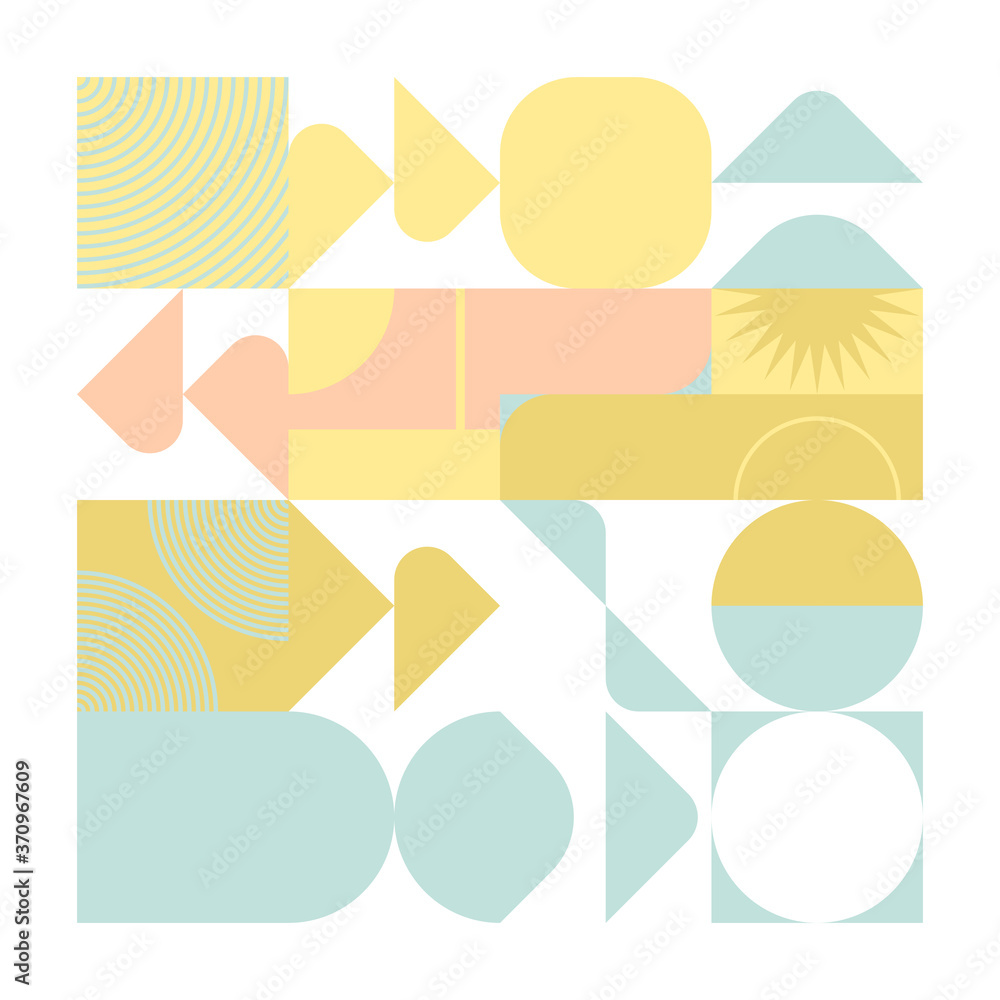 Square Abstract Vector Pattern Design
