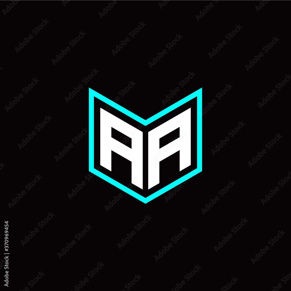 initial A A letter with book style logo template vector initial A A letter with book style logo template vector