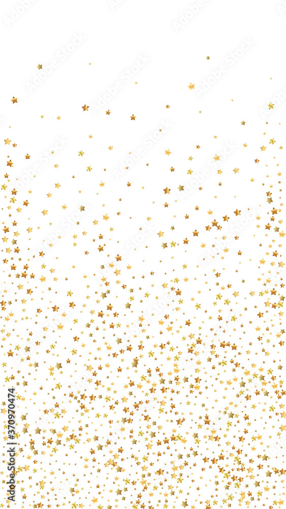 Gold stars luxury sparkling confetti. Scattered sm