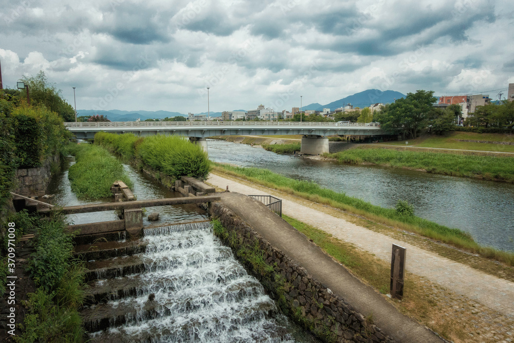 京都、鴨川の風景です 京都、鴨川の風景です