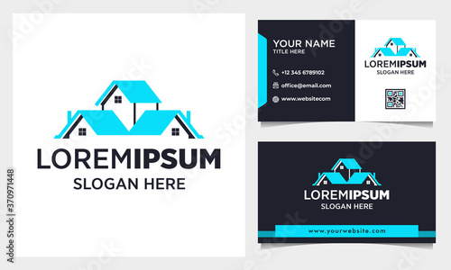 Real estate Logo Design with business card Template