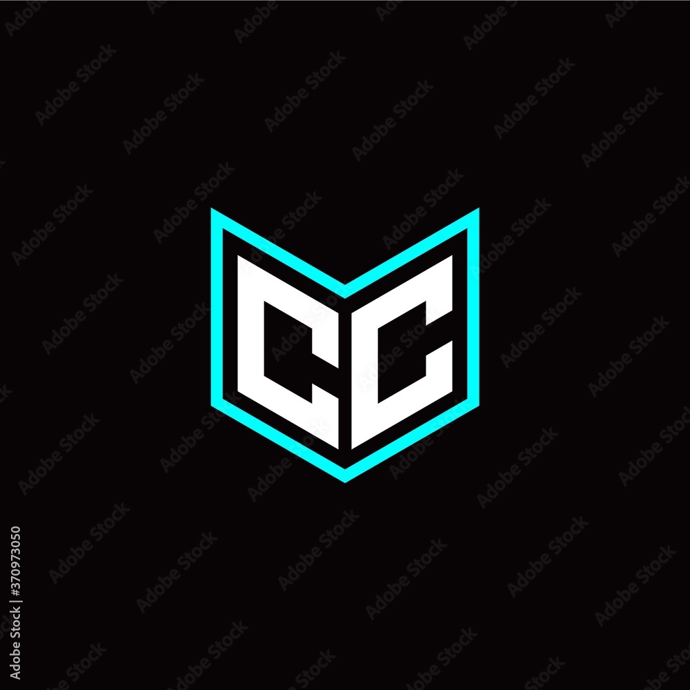 initial C C letter with book style logo template vector initial C C letter with book style logo template vector