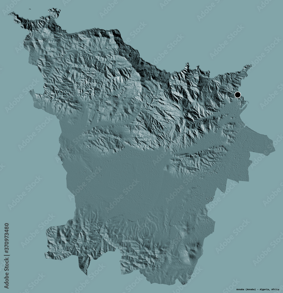 Annaba, province of Algeria, on solid. Administrative Annaba, province of Algeria, on solid. Administrative