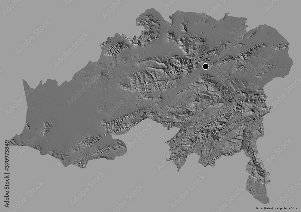 Batna, province of Algeria, on solid. Bilevel Batna, province of Algeria, on solid. Bilevel