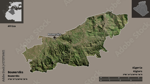 Boumerdès, province of Algeria,. Previews. Satellite photo