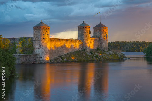 castle in the evening