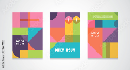 bright geometric covers design