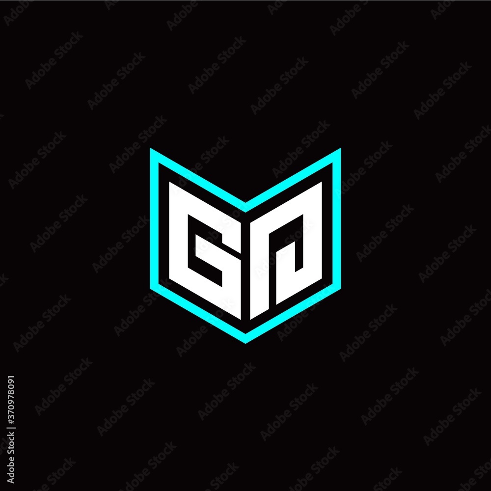 initial G Q letter with book style logo template vector initial G Q letter with book style logo template vector