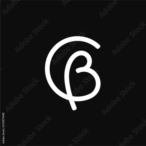 Letter CB logo design vector image , letter cb logo icon , cb letter logo  photo
