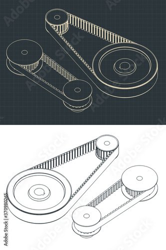 Belt drive drawings