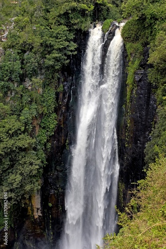 Karura Falls, 143 meters High, Aberdares Park in Kenya © slowmotiongli