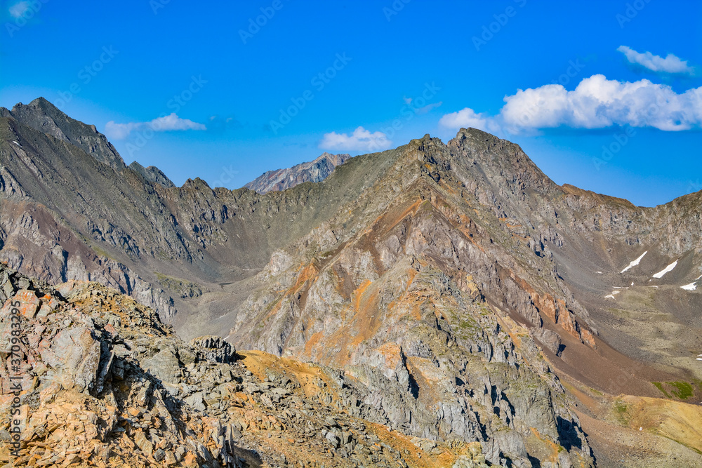 mountain landscape with sky and clouds