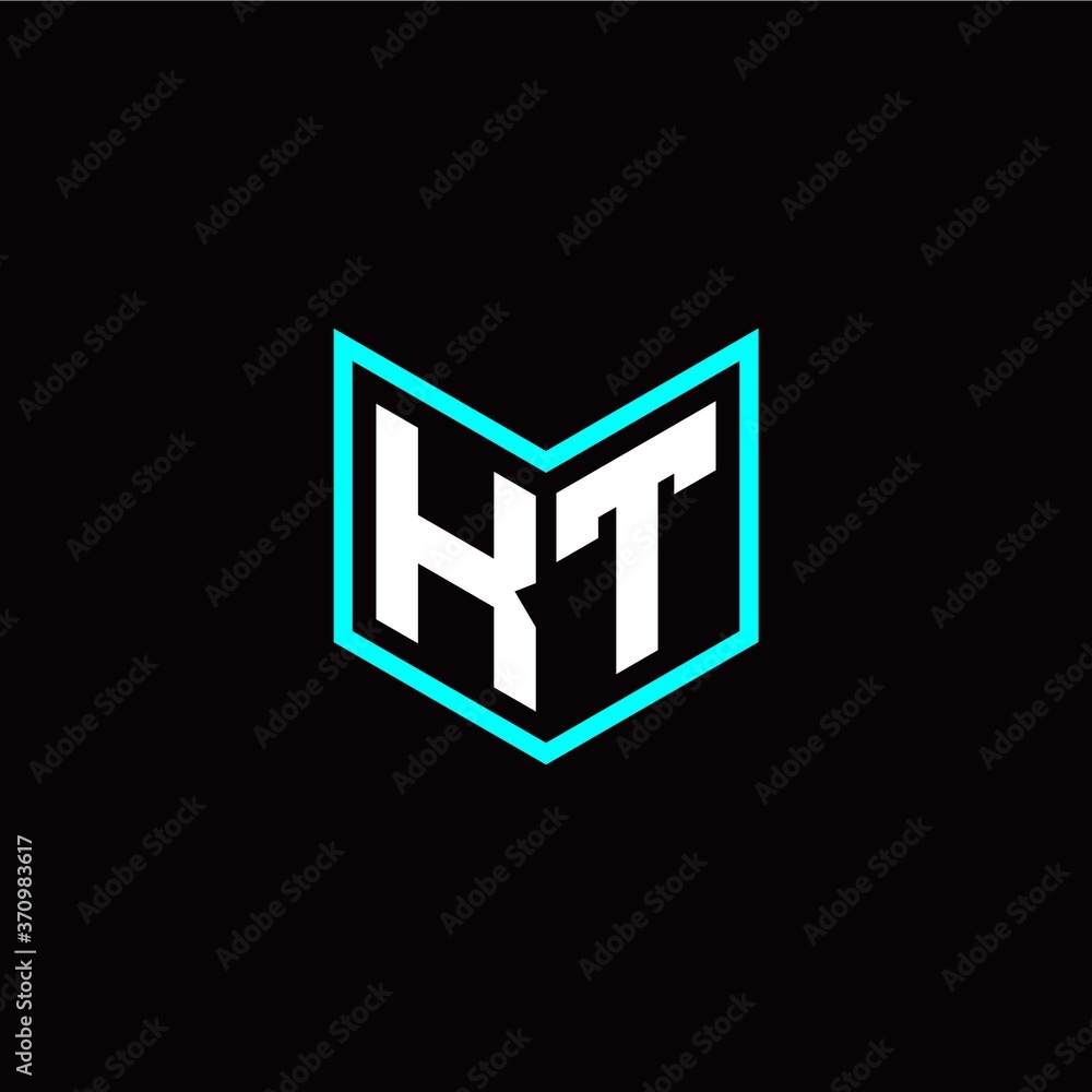initial K T letter with book style logo template vector initial K T letter with book style logo template vector