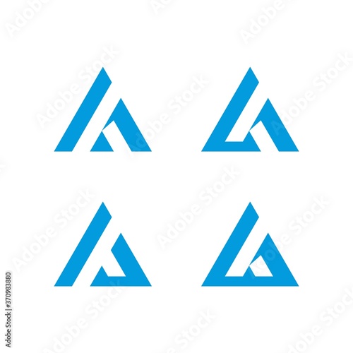 Triangle vector for logo and icon with modern concept