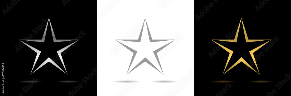 Star icon set Star icon set
