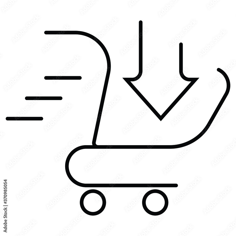 Shopping icon e-commerce vector illustration Shopping icon e-commerce vector illustration