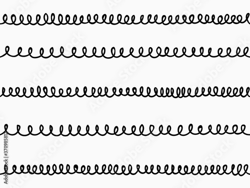 simple childish continuous lines hand drawing curved weaves for background, wallpaper, texture, textiles, card, banner, label etc. vector design