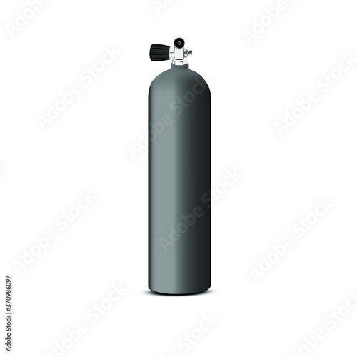 air cylinder tank for scuba diver breathing