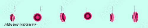 set of yoyo with various model. vector illustration
