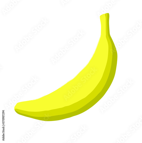 Vector illustration of a fresh ripe banana.