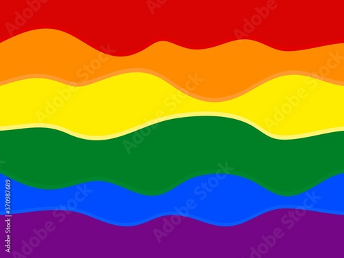 background of wave rainbow flag movement lgbt, symbol of homosexual sexual like gays and lesbians. vector design