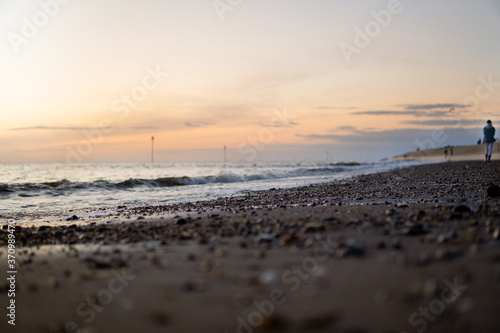 a warm evening on the beach
