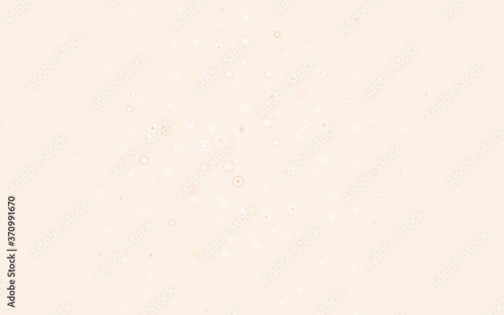 Light Red, Yellow vector template with circles. Light Red, Yellow vector template with circles.