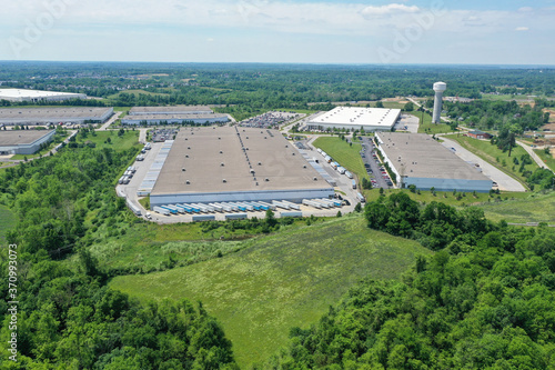 Aerial photo of warehouse and distribution centers near the Cincinnati Northern Kentucky International Airport photo