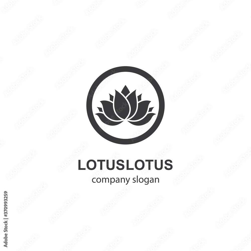 Lotus logo template vector icon Lotus logo template vector icon