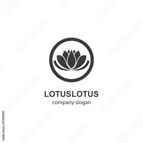 Fototapeta Naklejka Na Ścianę i Meble -  Lotus logo template vector icon