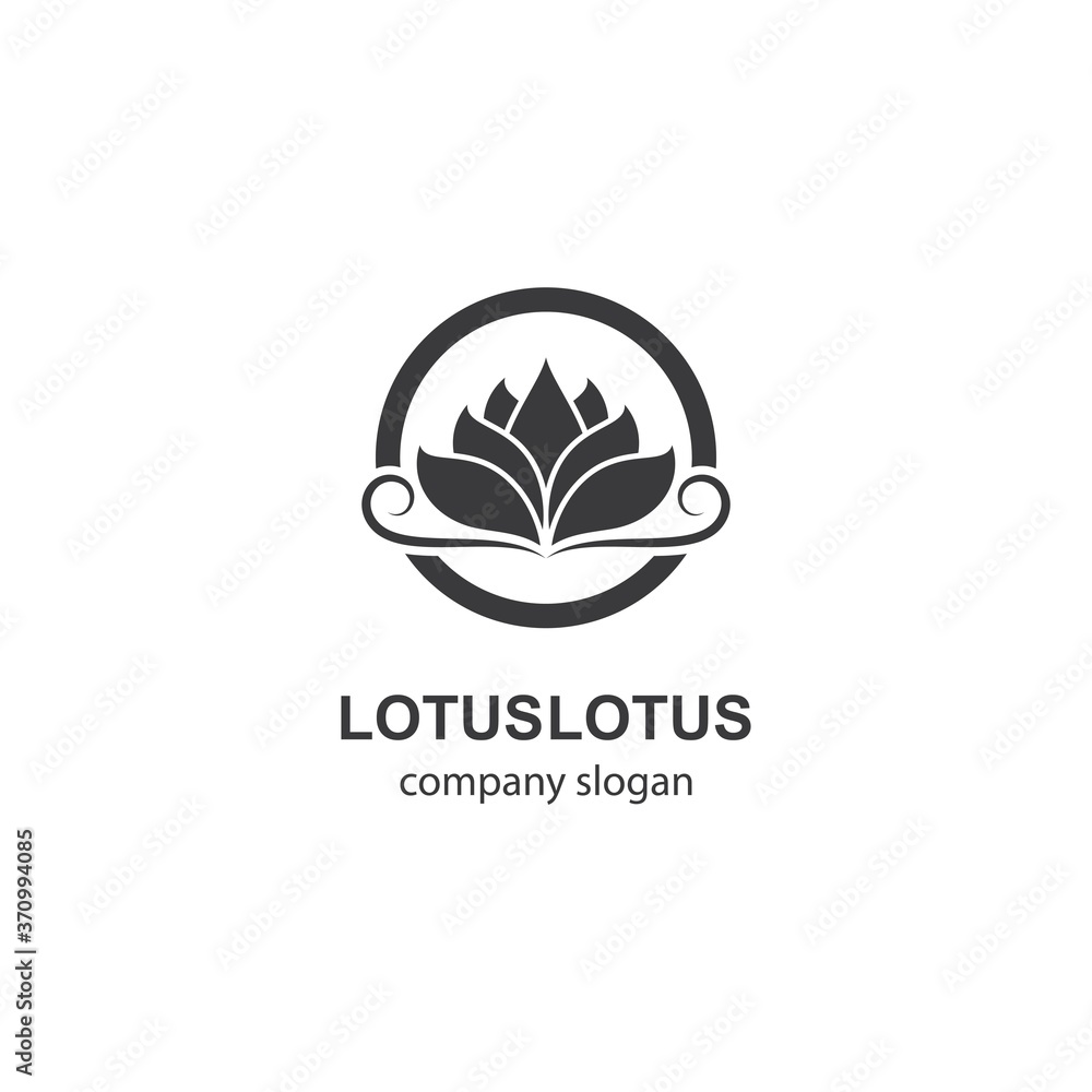 Lotus logo template vector icon