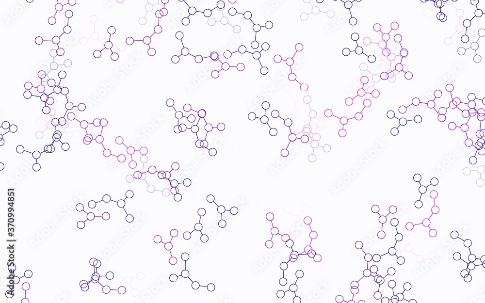 Light Purple, Pink vector background with forms of artificial intelligence. Light Purple, Pink vector background with forms of artificial intelligence.