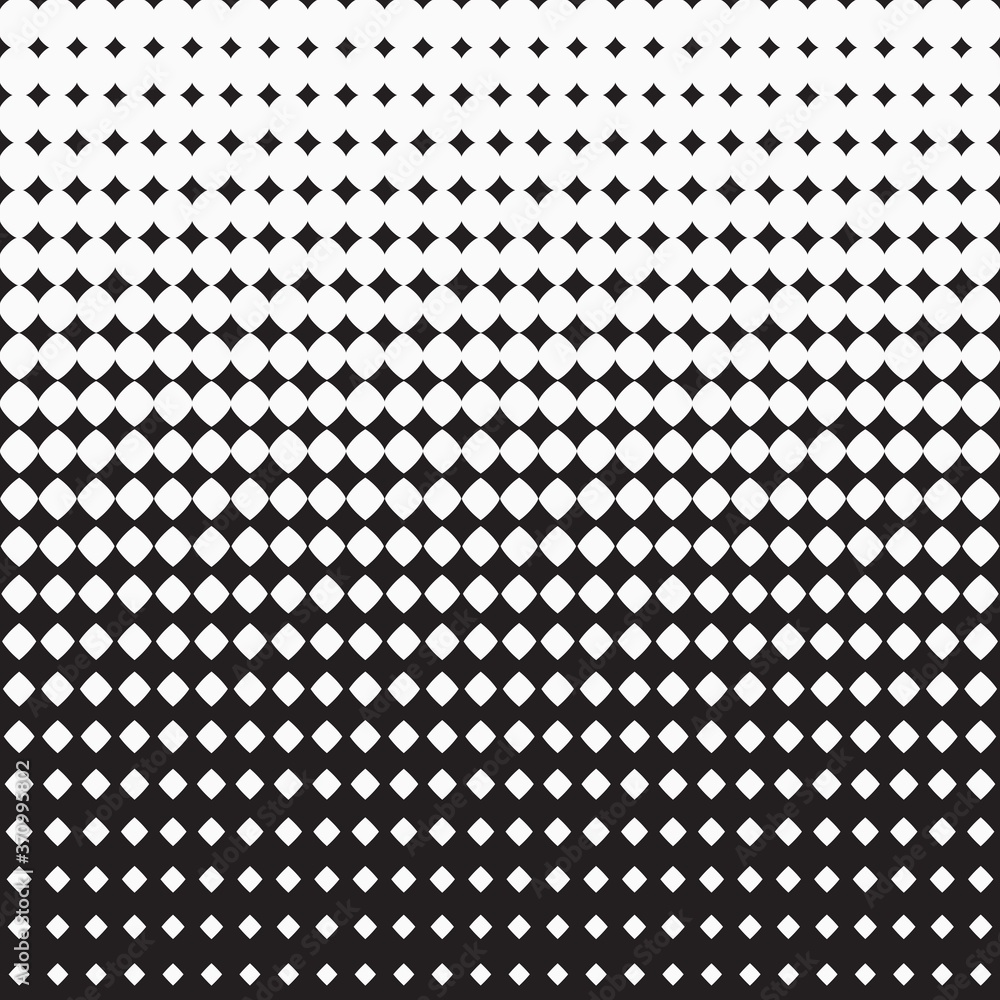 white and black simple diamond geometrical halftone background for pattern, wallpaper, label, banner, cover, texture, wrapping etc. vector design