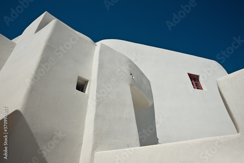 Old traditional house at the Emporio village of Santorini island in Greece