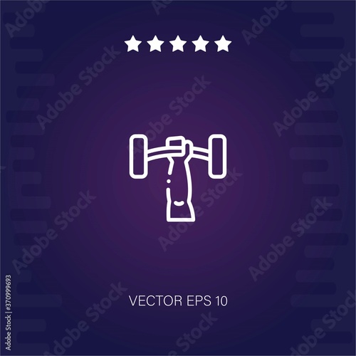 strongman vector icon modern illustration