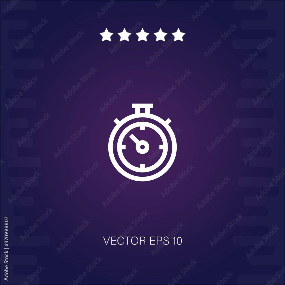 chronometer vector icon modern illustration