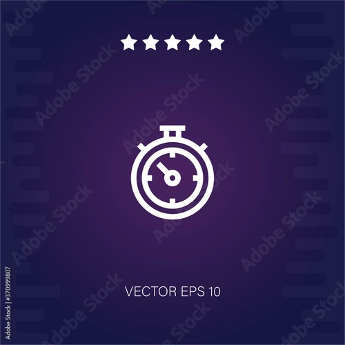 chronometer vector icon modern illustration