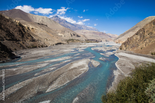The famous Kali Gandaki River, in the Himalayas, Nepal