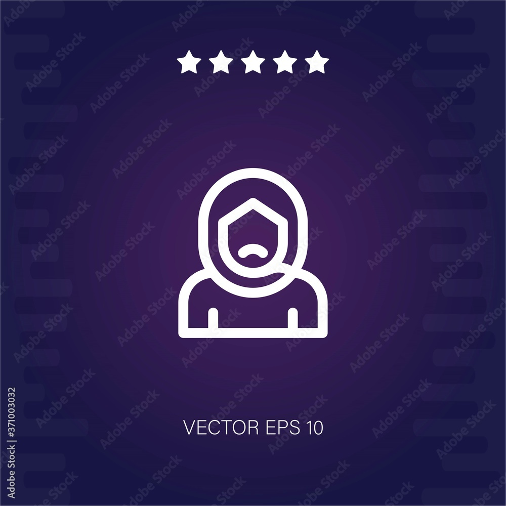arab vector icon modern illustration arab vector icon modern illustration