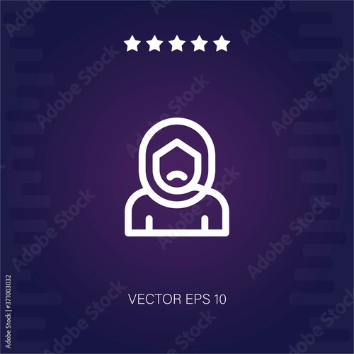 arab vector icon modern illustration