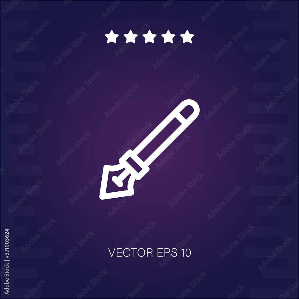 ink pen vector icon modern illustration ink pen vector icon modern illustration