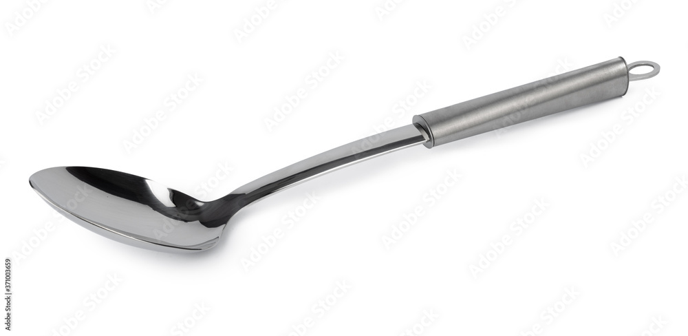 Aluminum new kitchen utensil isolated on white Aluminum new kitchen utensil isolated on white
