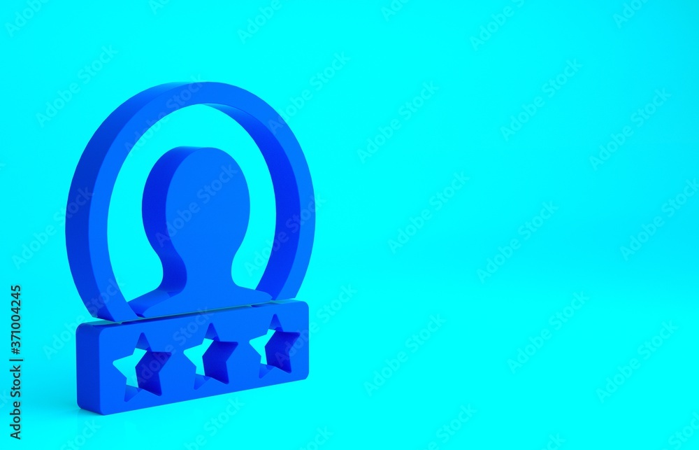 Blue Create account screen icon isolated on blue background. Minimalism concept. 3d illustration 3D render. Blue Create account screen icon isolated on blue background. Minimalism concept. 3d illustration 3D render.